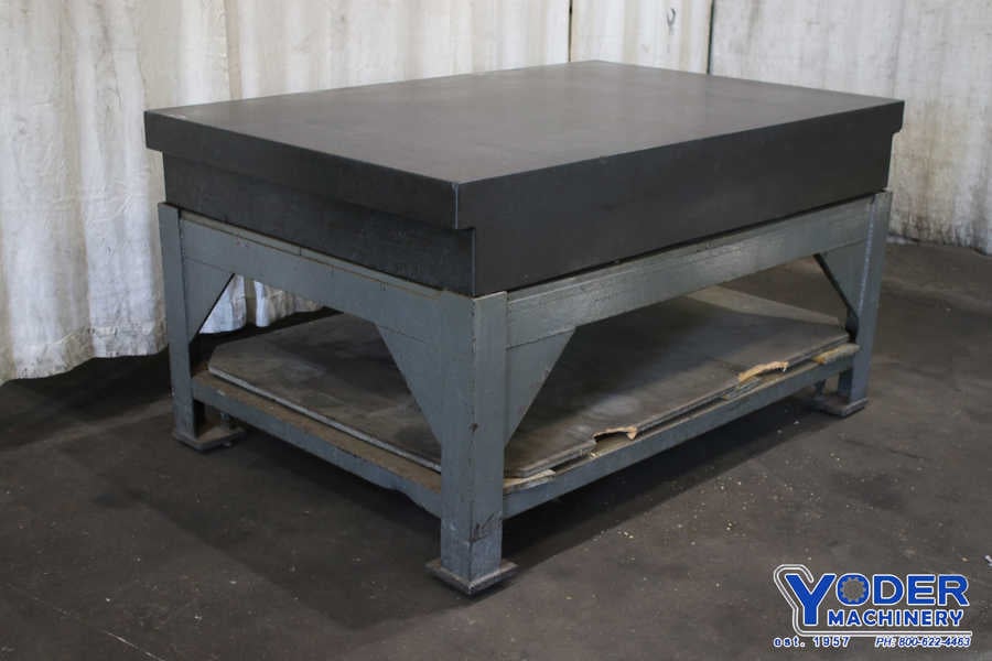 72" x 48" x 12", Rahn, gray granite plate, #75769 - Image 7