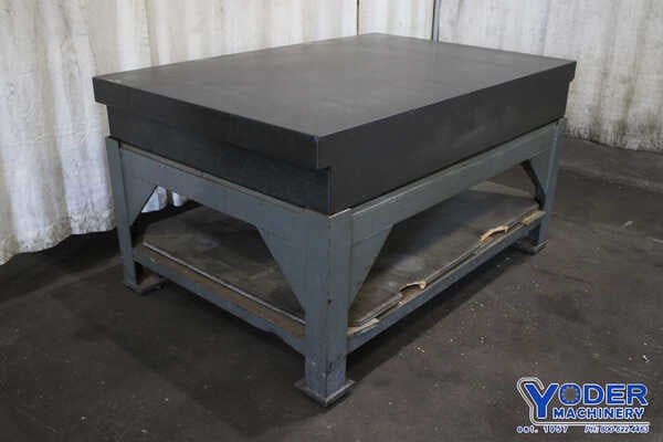72" x 48" x 12", Rahn, gray granite plate, #75769 - Image 9