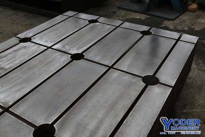 153" x 63" x 16", Floor plate, 5 T-slots, cast iron construction, #69821 - Image 6