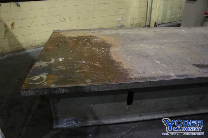 257" x 99-1/4" x 3", Solid steel plate on stand, #74980 - Image 8