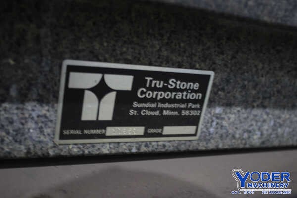 48" x 60" x 10" Tru Stone, Sierra gray granite table on stand, #76219 - Image 3