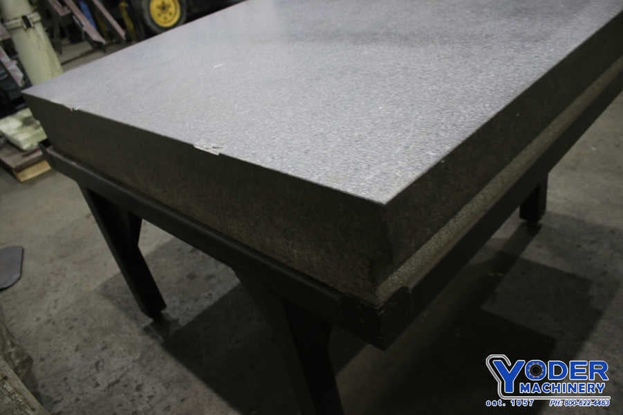 48" x 60" x 10" Tru Stone, Sierra gray granite table on stand, #76219 - Image 6
