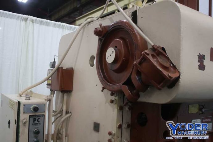 40 Ton, Rousselle #4B-48, double crank gap frame press, 3" stroke, 11-1/4" Shut Height, air clutch, #75133 - Image 4