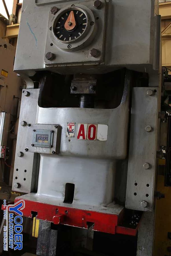 80 Ton, Han Oul #HNCP-80, gap frame press, 5.11" stroke, 13.77" Shut Height, air clutch, 15 HP, 1993, #70509 - Image 2