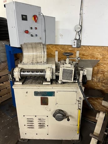 .062" -.187" Shuster #1AVS3, straight-cut with batch accumulator take-up, 12' max cut-off - Image 1