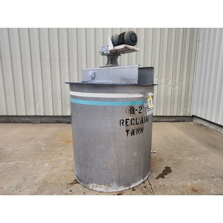 550 gallon Bendel, LLC, Stainless Steel Mixing Tank, 54" diameter x 60" straight side, 18 RPM, 1-1/2" drain - Image 3