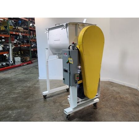 6 cu.ft. Sprout Waldron #B-6, Stainless Steel Jacketed Double Ribbon Blender, 21" width x 48" L flange, 14.9 - Image 2