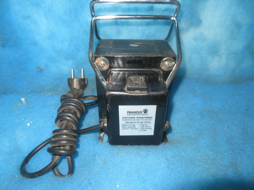 Franzus TR-1000, 1000 watt step-down transformer, 1 year warranty - Image 3