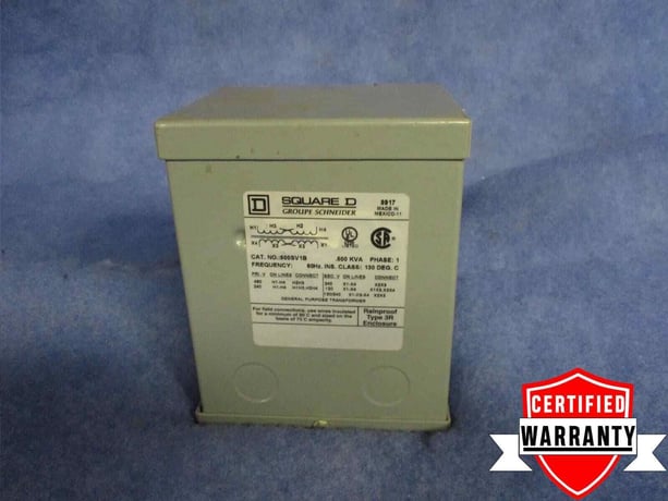 Square D #500SV1B, transformer rainproof enclosure type 3R, 2 yr warranty - Image 1