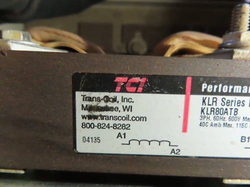 80 Amps, TCI KLR80ATB KLR Series, 3 phase line reactor, 600 Volts, 1 year warranty - Image 3