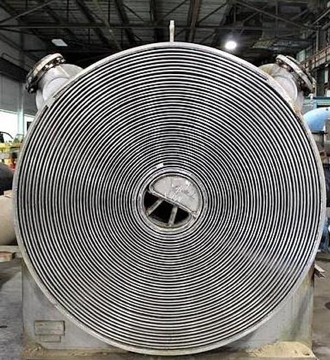 Spiral heat exchanger, Alfa-Laval #1-H, 70 psi @ -20 to 300&deg;F, serial #17727, 1986 - Image 2
