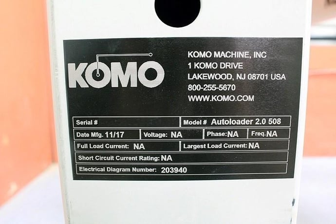 Komo #Autoloader-2.0-508, Automatic Vacuum Panel Feeder, 5' x 10' panel capacity, 2017 - Image 4