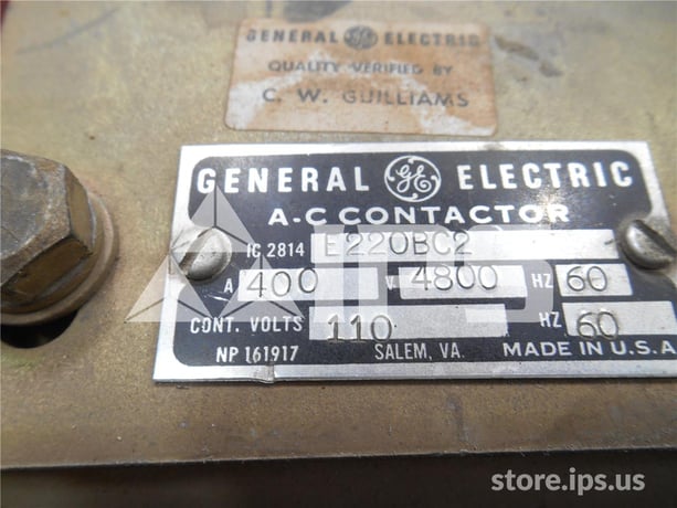 400 Amps GE Ic Limitamp Contactor Ic2814 Parts Unit, Clip On Fuse - Image 2
