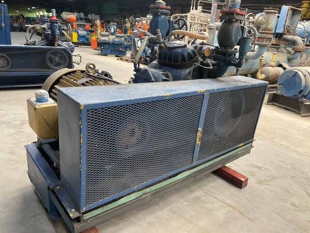 75 HP Mycom #N8A, 8-Cylinder Reciprocating Compressor, 460 V, Belt Driven - Image 6