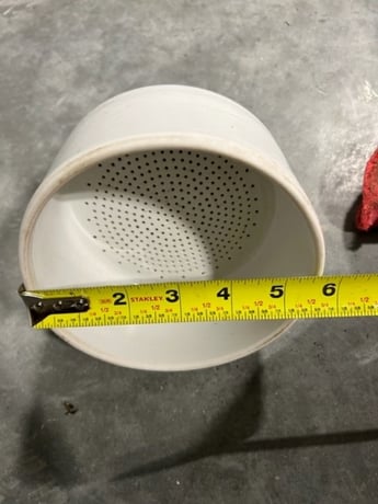 5.5" Ceramic, Stainless Steel Check Valve, 1/2" bottom outlet - Image 2