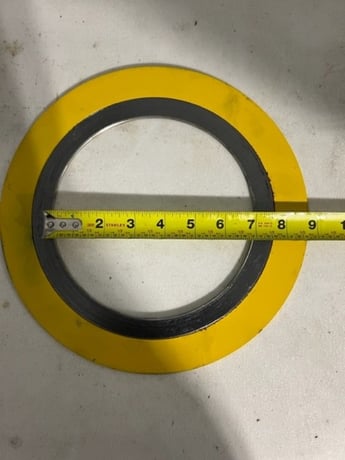 6" Flexitallic, 600# Gaskets, Stainless Steel, lot of (10), 10.5" O.D. - Image 3