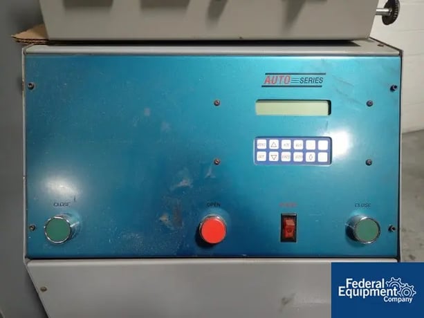 15 Ton, Carver #3888, hydraulic press, 6" x 6" platen, heated platens with temperature contoller, press - Image 8