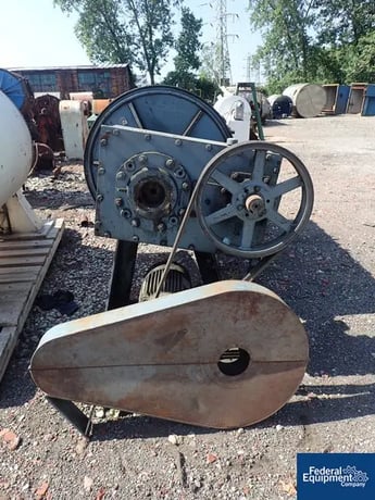3' x 8' Paul O. Abbe, Carbon Steel ball mill, jacketed, internal lifter bars, 14 psi, 20 HP, 1755 RPM, serial - Image 5