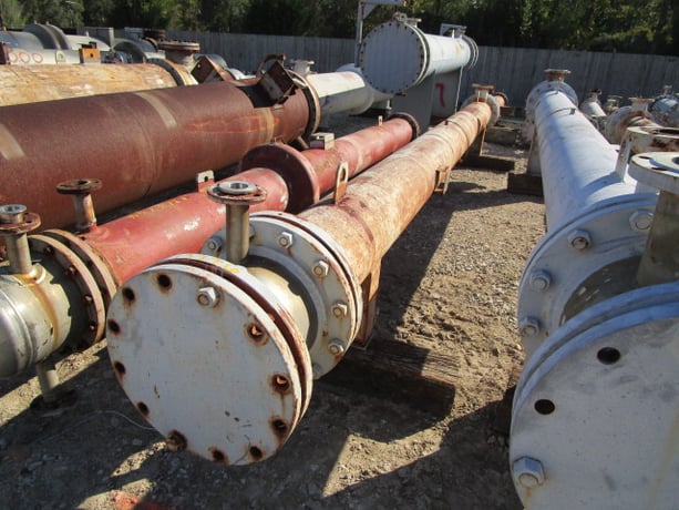 375 sq.ft. Gaspar, 14" diameter x 20' 0" F/F, Carbon Steel Shell, FV/123 psi @ 350 deg. F., Hastelloy shell - Image 3