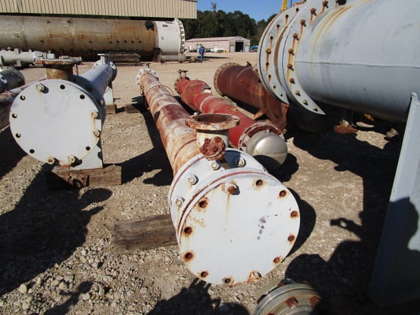 375 sq.ft. Gaspar, 14" diameter x 20' 0" F/F, Carbon Steel Shell, FV/123 psi @ 350 deg. F., Hastelloy shell - Image 8
