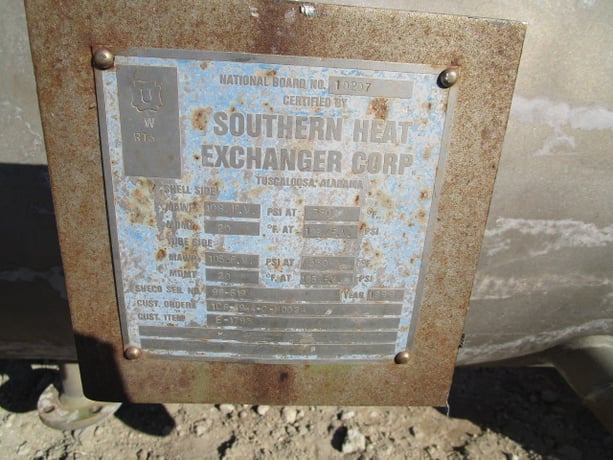 427 sq.ft., 108FV shell, 105FV tube, Southern, Horizontal Kettle type Exchanger, 28" diameter x 10' 0" F/F - Image 3