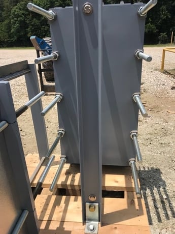43 sq.ft., API, SM25-500-18, heat transfer plate heat exchanger, Carbon Steel frame, (18) plates constructed - Image 4