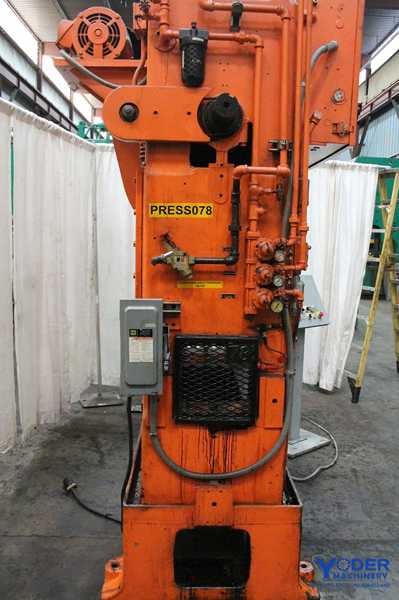 45 Ton, Minster #P2-45, SSDC press, flywheel type, 3" stroke, air clutch & brake, 10 HP, #65640 - Image 4