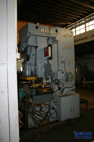 110 Ton, Aida #PC-10, gap frame press, 6.6" stroke, air clutch & brake, 50 SPM, #63885 - Image 7