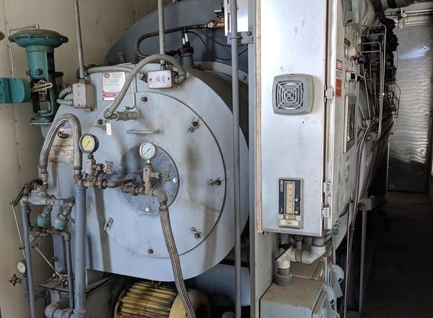250 HP Eclipse #400 2 1/2 HOLTWPOL, 954 psi, #2 oil, 250 HP, Firetube Boiler, IRI, HT/HW, NB # 42246, design - Image 1
