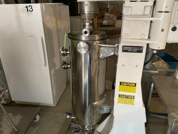Sharples #AS26SP, Stainless Steel separator centrifuge, 5 HP, 17000 RPM, 255°F, 22 psig - Image 2
