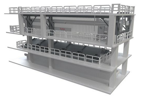 59" Larox Larox Outotec #FFP1516, plate and frame filter press - Image 1