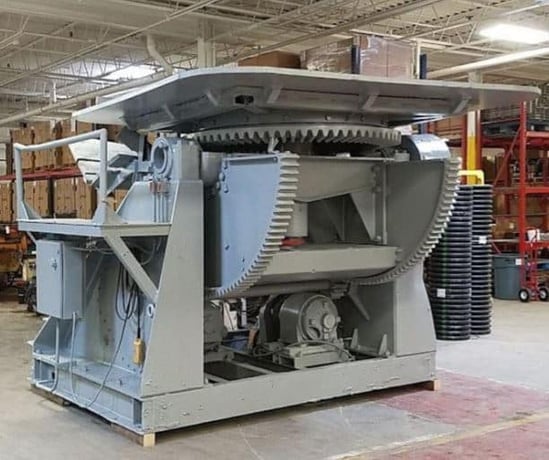 40000 lb. Ransome #8, welding positioner, 10' x 10' table, 360&deg; table rotation, pendnat controls - Image 1