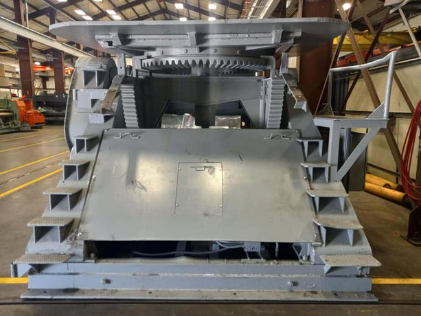 40000 lb. Ransome #8, welding positioner, 10' x 10' table, 360&deg; table rotation, pendnat controls - Image 3