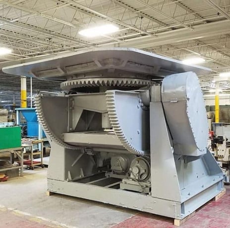 40000 lb. Ransome #8, welding positioner, 10' x 10' table, 360&deg; table rotation, pendnat controls - Image 6