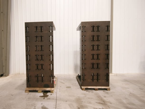 36" x 96" x 36" Giddings & Lewis, angle plate, pair, #12152J - Image 9