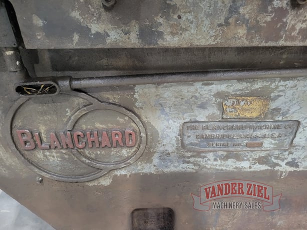 Blanchard grinder, 84" chuck, #14925 - Image 9