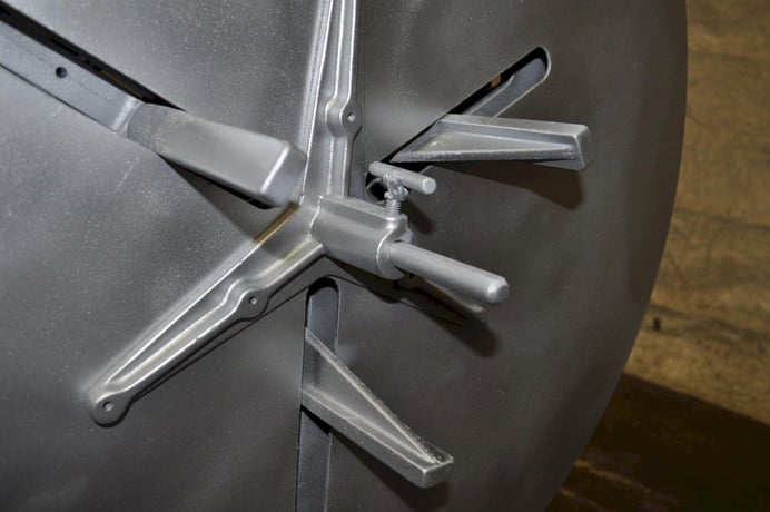 150 lb. Rapid-Air #RX3A154E, motorized uncoiler, 7" mandrel, 60" outside dimensions, 9"-15.5" ID, 50 RPM, 36" - Image 6