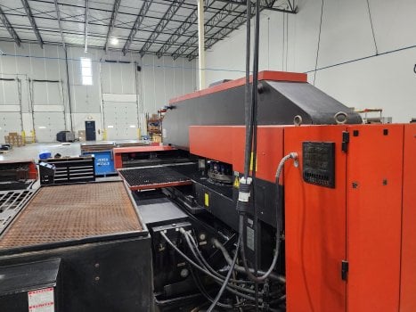 22 Ton, Amada #Vipros-255, CNC turret punch, Fanuc 18P, 31 station, 3 automatic index, 50" x50" sheet size - Image 4