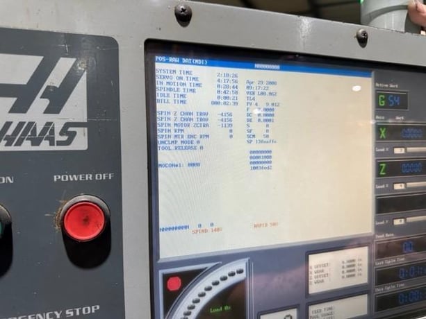 Haas #TL-4, Flat Bed CNC Lathe, 35" swing, 25" chuck, 10.8" bar, 91" centers, S/n: 3075980,2007 - Image 9