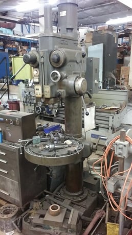 Yoshida #YD3-65N, Geared Head Drill, 23" dia swivel table, 10" stroke, 12.5" throat, #4MT, S/n: 5820002 - Image 1
