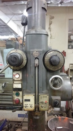 Yoshida #YD3-65N, Geared Head Drill, 23" dia swivel table, 10" stroke, 12.5" throat, #4MT, S/n: 5820002 - Image 7