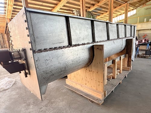 24" x 16' long, Stainless Steel screw auger conveyor - Image 3