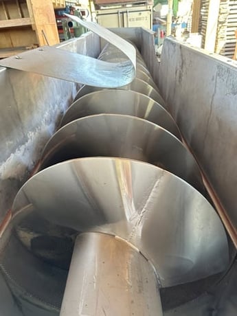 24" x 16' long, Stainless Steel screw auger conveyor - Image 9