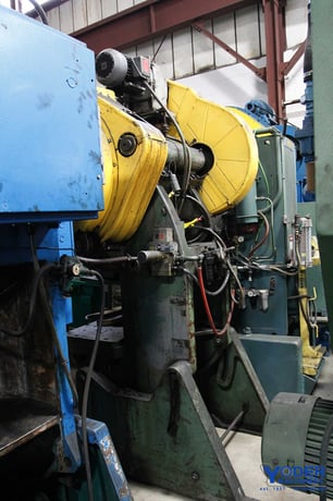 45 Ton, Bliss #21-S, OBI back geared press, 5" stroke, 11-1/4" Shut Height, vari-speed, #57736 - Image 2