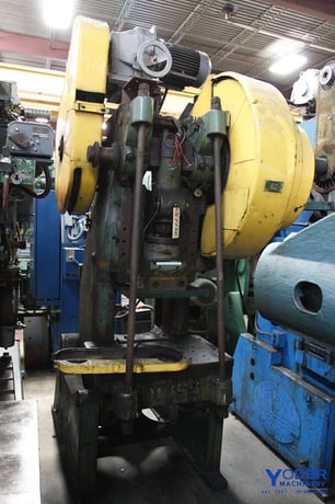 45 Ton, Bliss #21-S, OBI back geared press, 5" stroke, 11-1/4" Shut Height, vari-speed, #57736 - Image 3