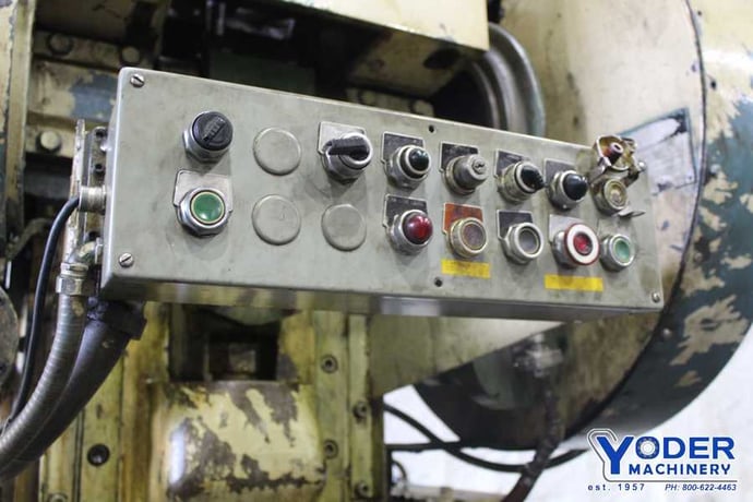 60 Ton, Federal #60, OBI press, 3" stroke, 12-1/2" Shut Height, air clutch & brake, 5 HP, 1974, #72242 - Image 3