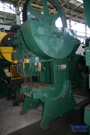 75 Ton, Bliss #23, OBI press, 8" stroke, 15" Shut Height, air cluitch & brake, Bijur lube, #19334 - Image 7