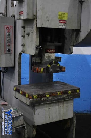 55 Ton, Heim #5-OBI-FW, OBI flywheel press, 3" stroke, 13" Shut Height, air clutch & brake, 1988, #75940 - Image 4