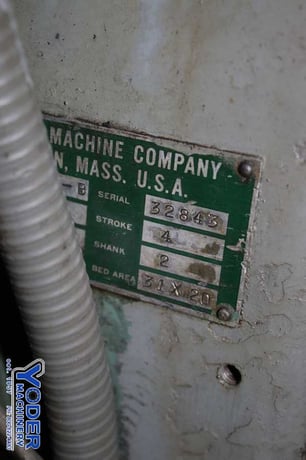 75 Ton, Perkins #650-B, OBI press, 4" stroke, 16" Shut Height, 3" adjustment, 31" bed area, #74109 - Image 7
