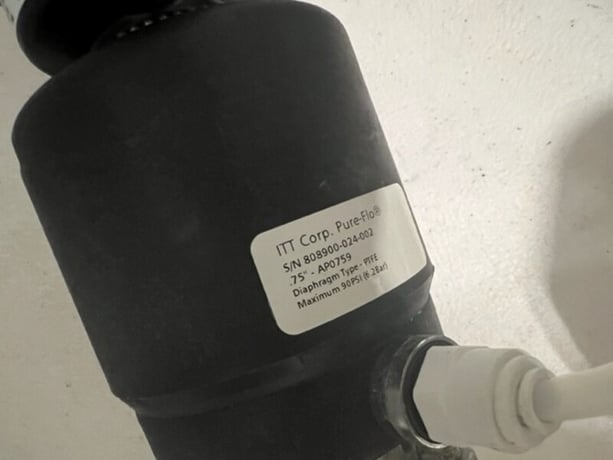 0.75" ITT #AP0759, Diaphragm Valve, 90 psi, max PTFE w/ Mechanical Switch - Image 2